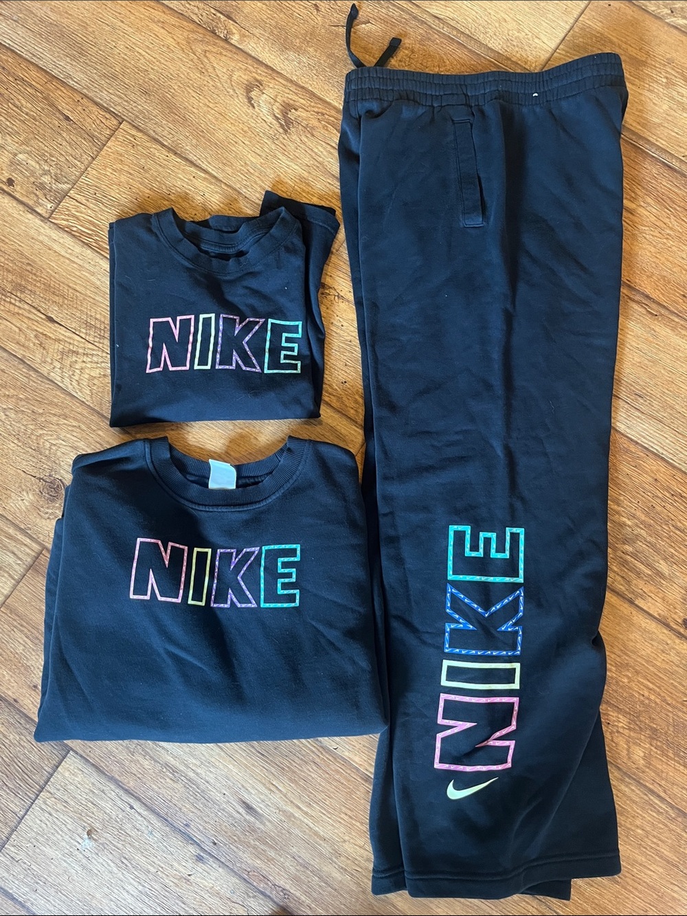 Nike girls Black Logo 3pc lot